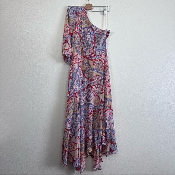 Veronica Beard Kimber Asymmetrical Dress Paisely Size 4 - Picture 2 of 12